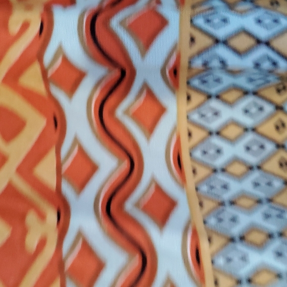 Panhandle Slim Women's Knit Top. Black/Orange/Blue. Size Small. NWT. USA. - Picture 5 of 10